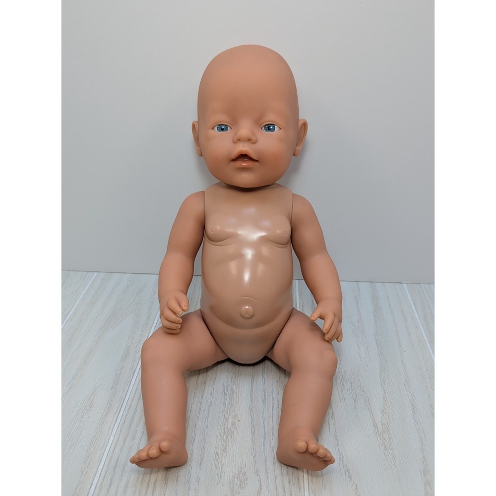 Zapf Creation D-96472 Baby doll 16" drink n wet boy girl blue eyes untested READ